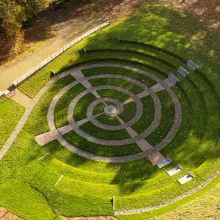 Aerial view of Sidmouth Amphitheatre