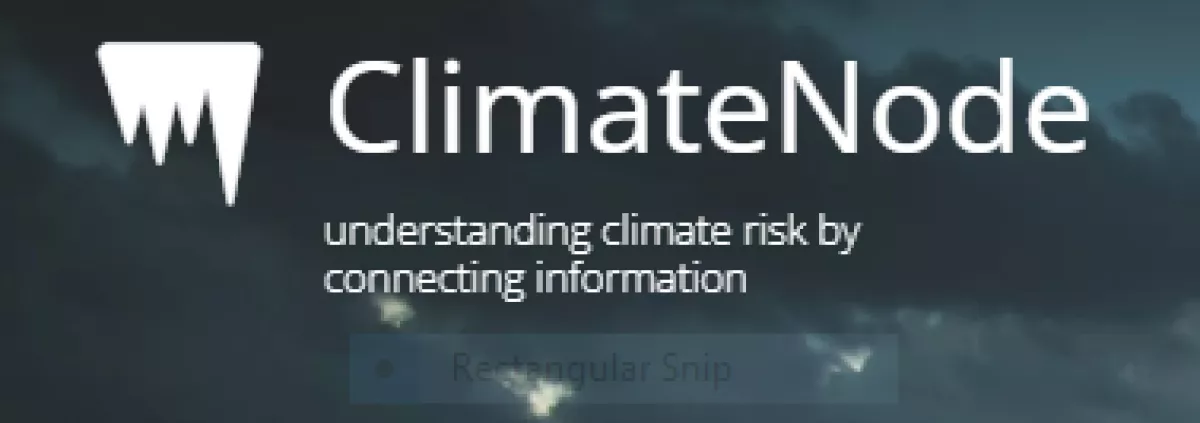ClimateNode logo @understanding climate risk by connecting information