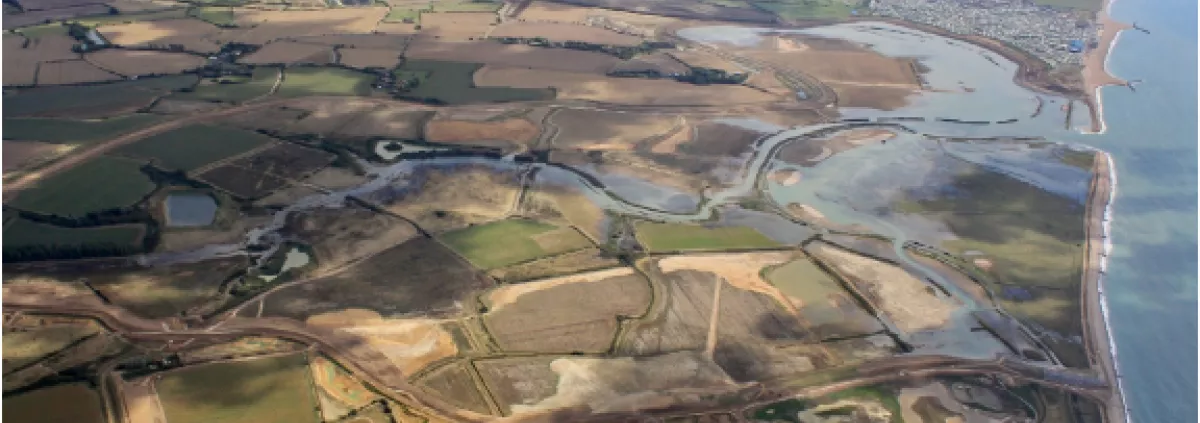 Medmerry, West Sussex. UK's largest managed coastal realignment project